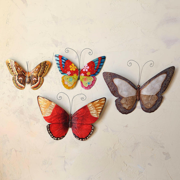 Butterfly Wall Decor Flower Power | Artisans.
