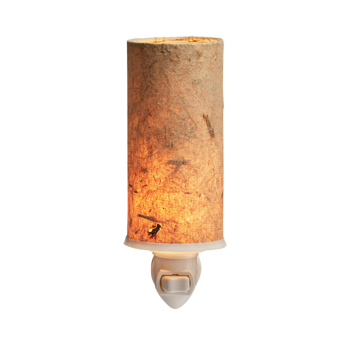 Paper Nightlight Natural, Shade Made of Handmade Paper | Artisans.