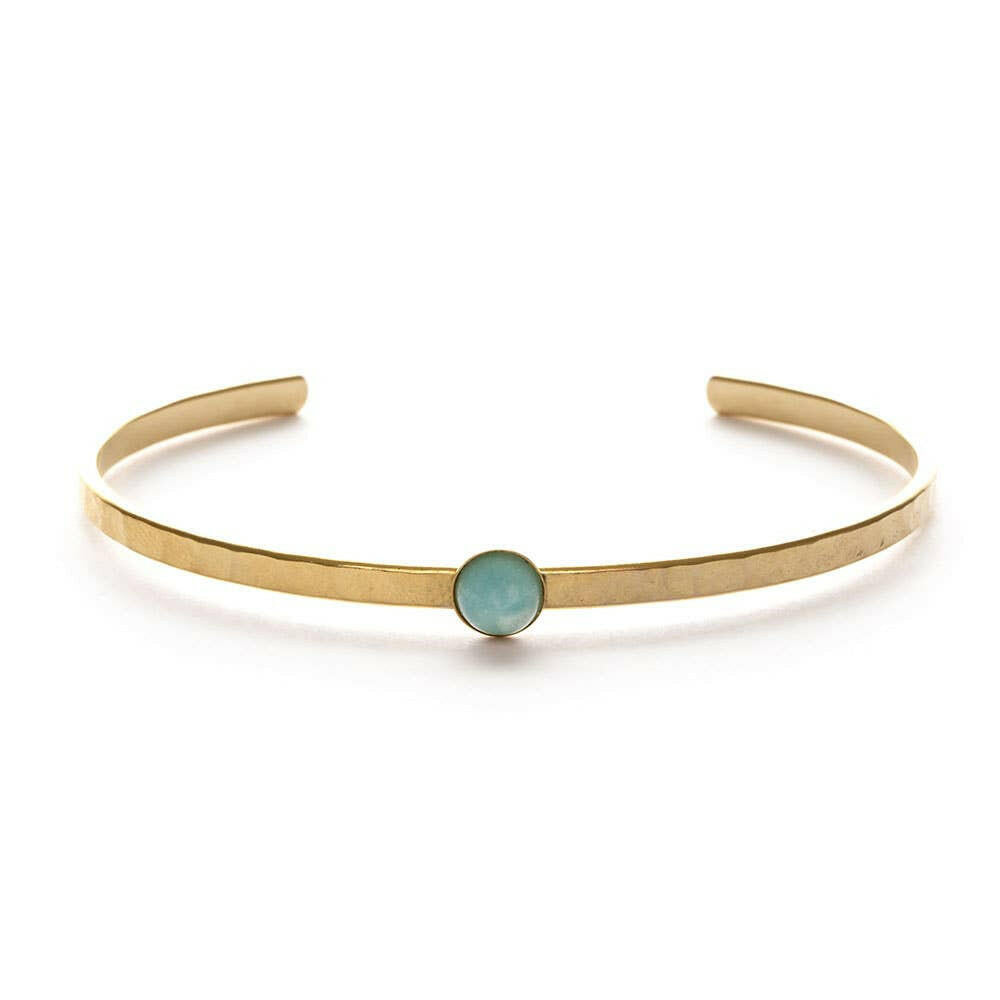6mm Round Stone Cuffs | Artisans.