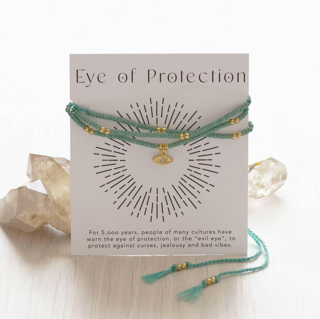 Eye of Protection Gift Wrap Bracelet | Artisans.