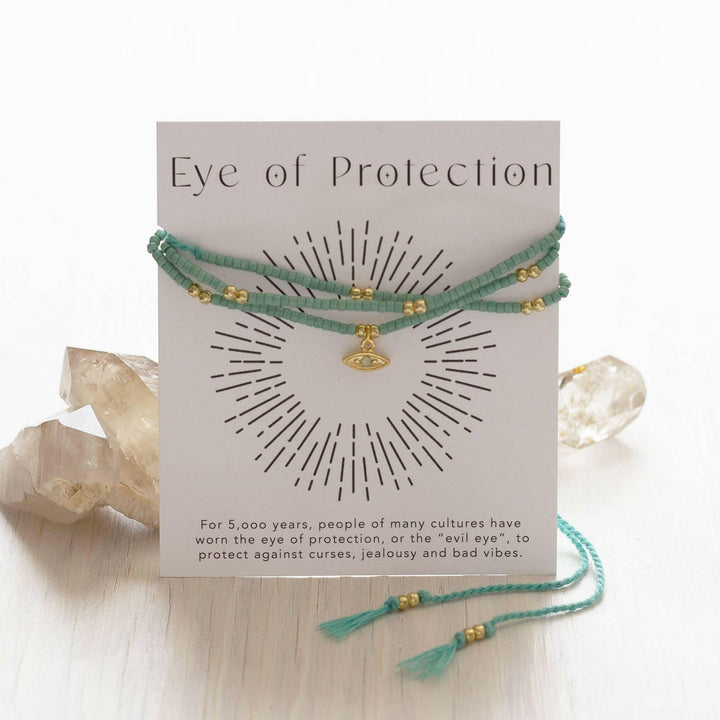 Eye of Protection Gift Wrap Bracelet | Artisans.