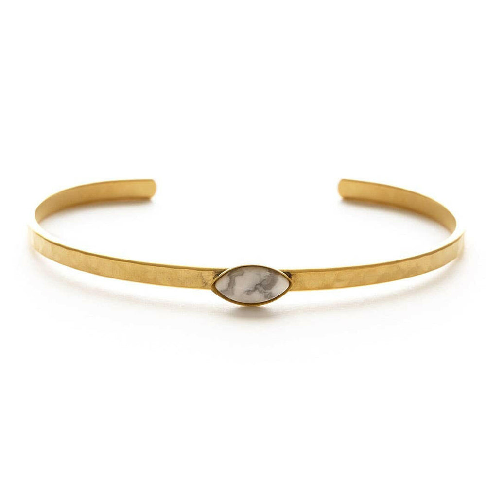 Navette Hammered Cuff | Artisans.