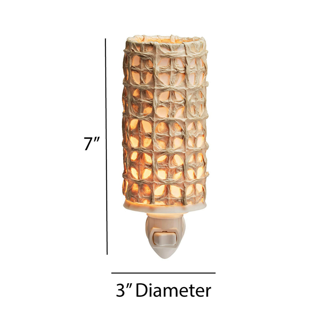 Paper Nightlight Natural, Shade Made of Handmade Paper | Artisans.