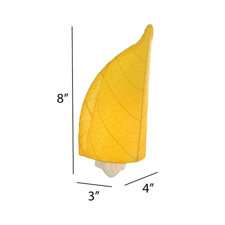 Leaf Night Light Yellow | Artisans.