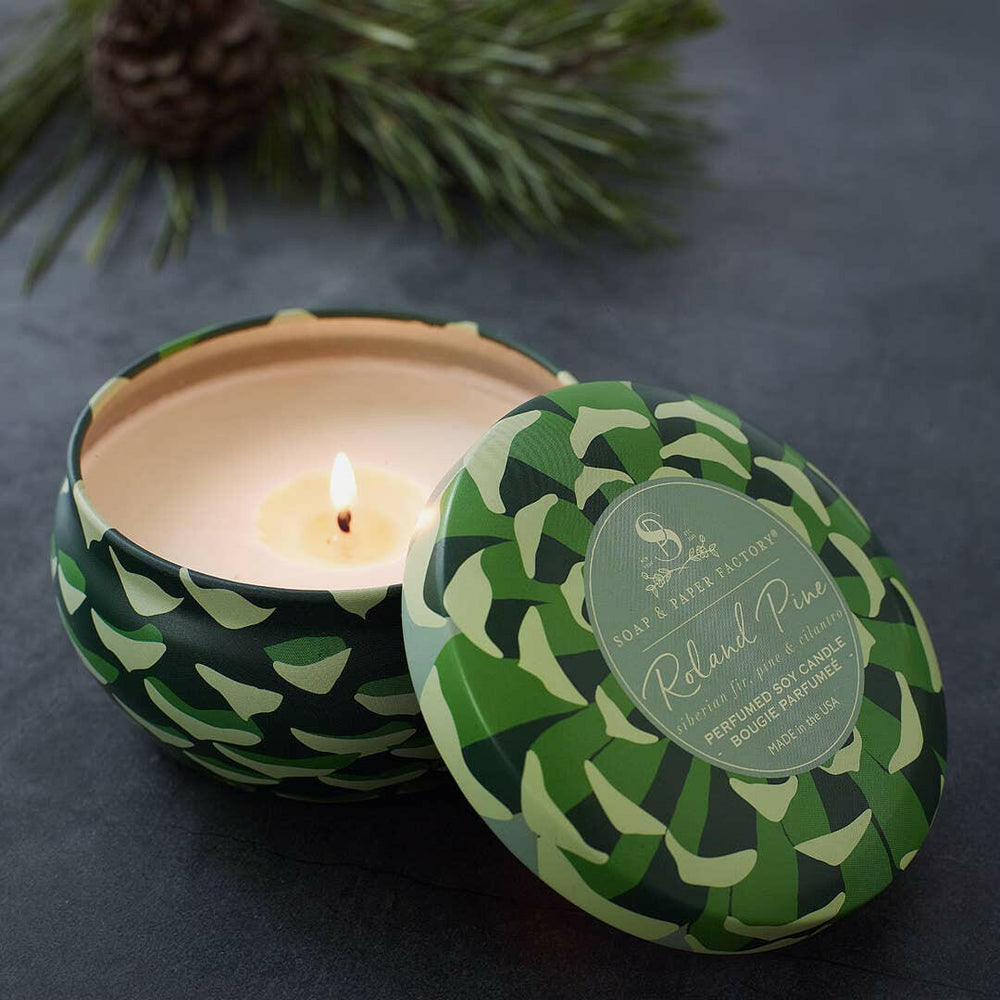 Roland Pine Large Tin Soy Candle | Artisans.