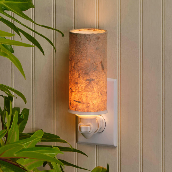 Paper Nightlight Natural, Shade Made of Handmade Paper | Artisans.