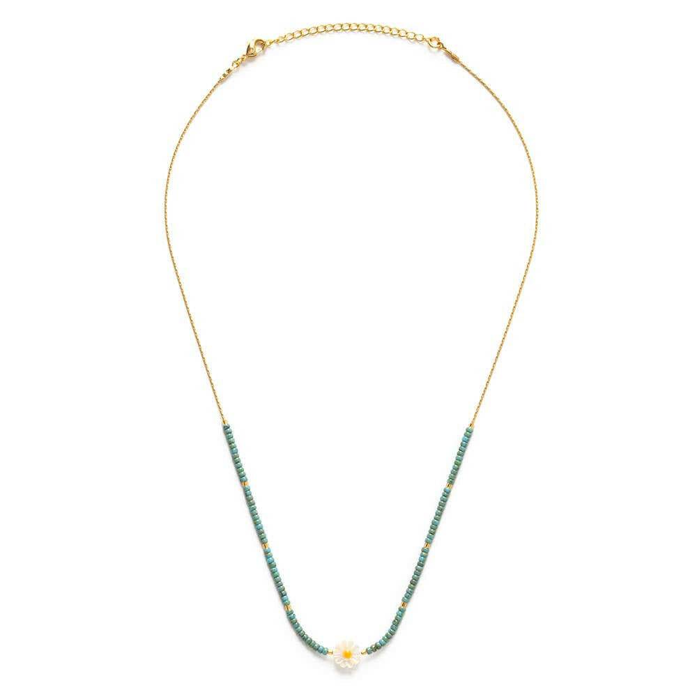 Daisy Miyuki Bead Necklace | Artisans.
