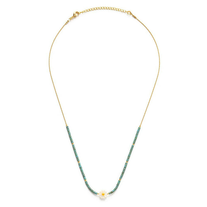 Daisy Miyuki Bead Necklace | Artisans.