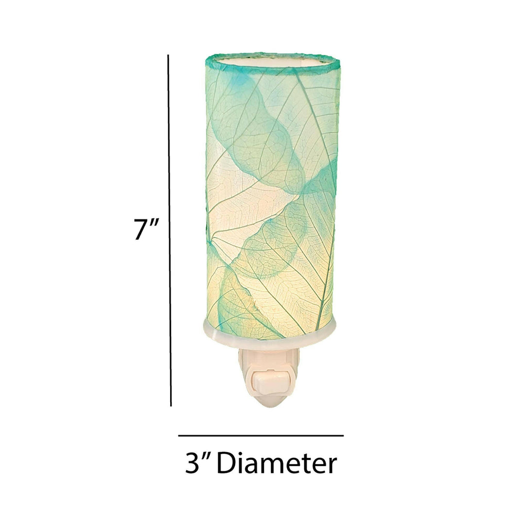 Cylinder Night Light Sea Blue | Artisans.