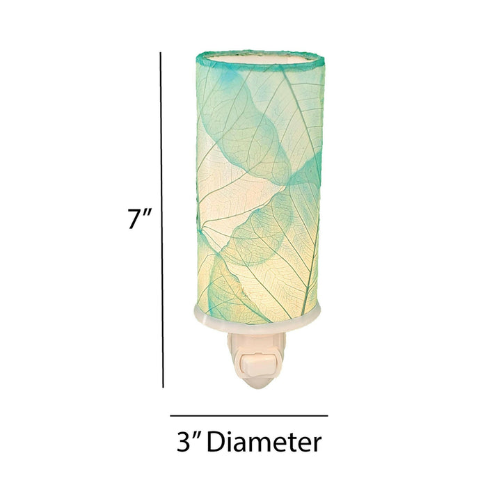 Cylinder Night Light Sea Blue | Artisans.