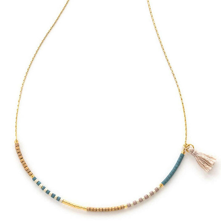 Japanese Seed Bead Necklaces: Sky | Artisans.