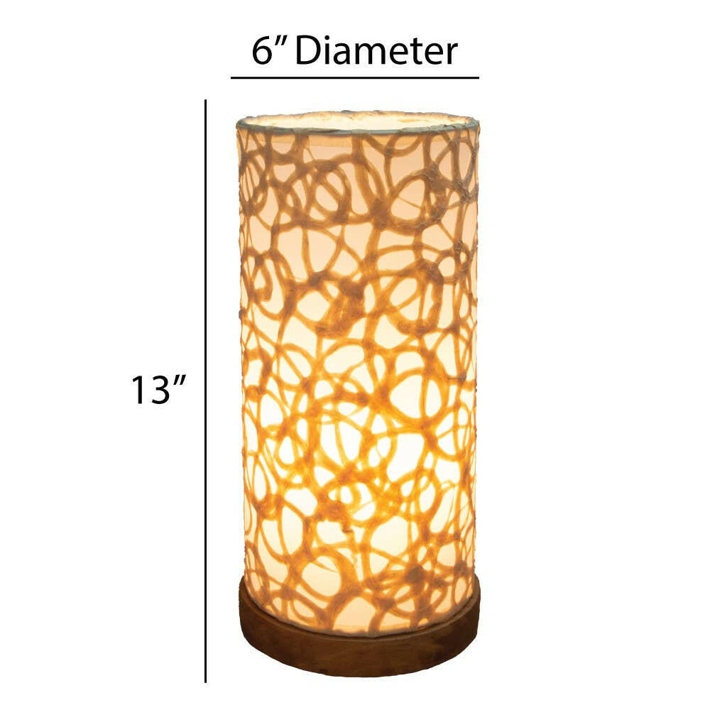 Paper Cylinder Table Swirl | Artisans.