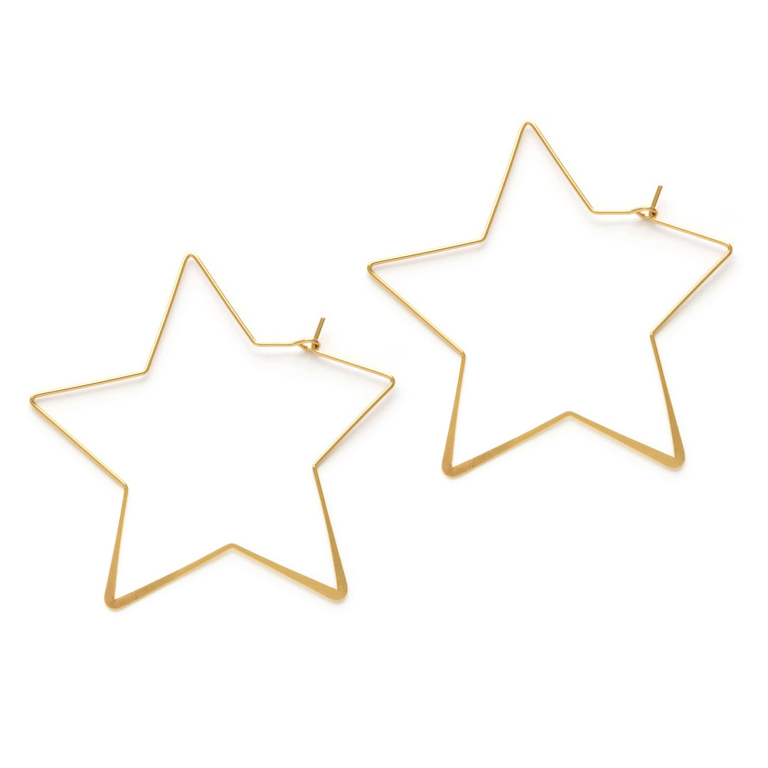Giant Star Hoop Earrings | Artisans.