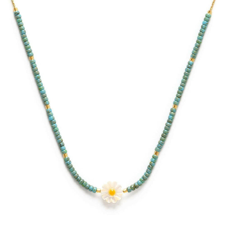 Daisy Miyuki Bead Necklace | Artisans.