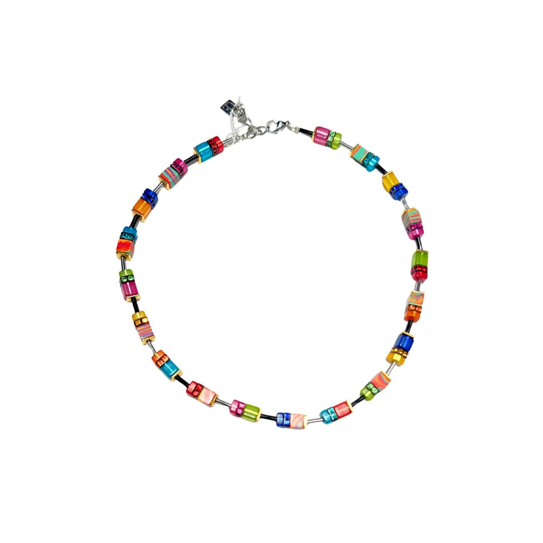 Coeur De Lion GeoCUBE Multi Color Necklace | Artisans.