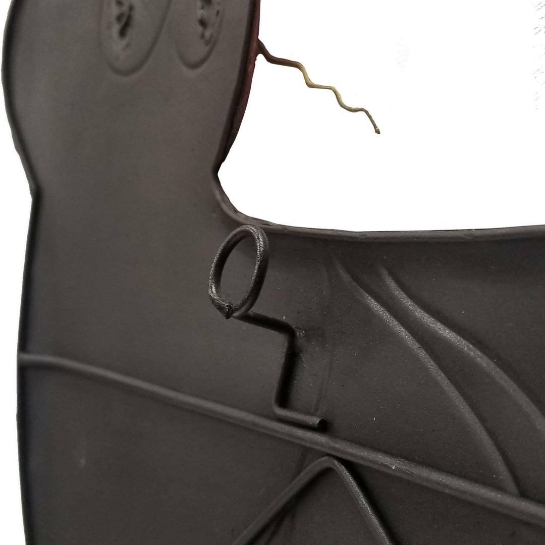 Cat Wall Decor Black And Red, Capiz & Metal, Outdoor Safe | Artisans.