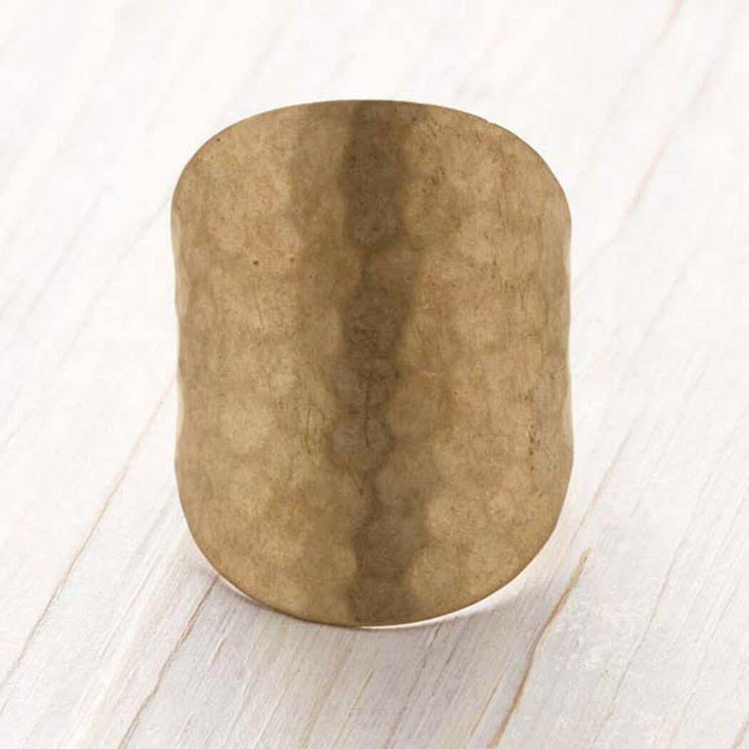 11HAM2 | Hammered Ring | Artisans.