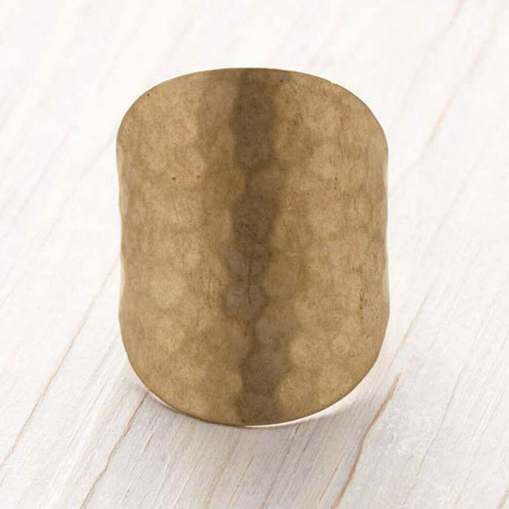 11HAM2 | Hammered Ring | Artisans.