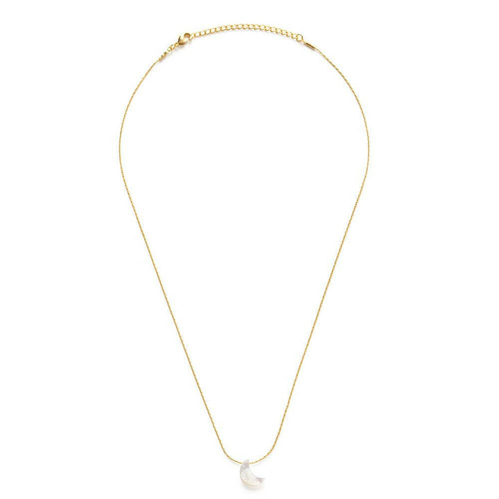 Mother of Pearl Moon Necklace | Artisans.