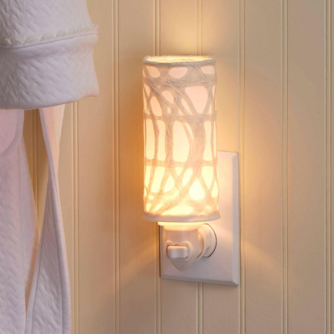 Paper Nightlight Natural, Shade Made of Handmade Paper | Artisans.