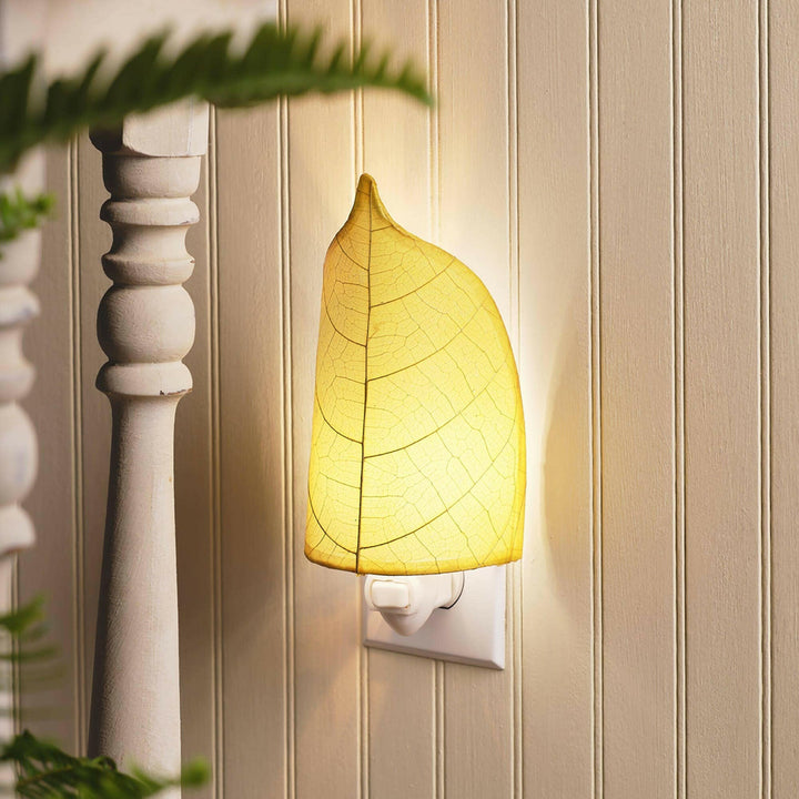 Leaf Night Light Yellow | Artisans.