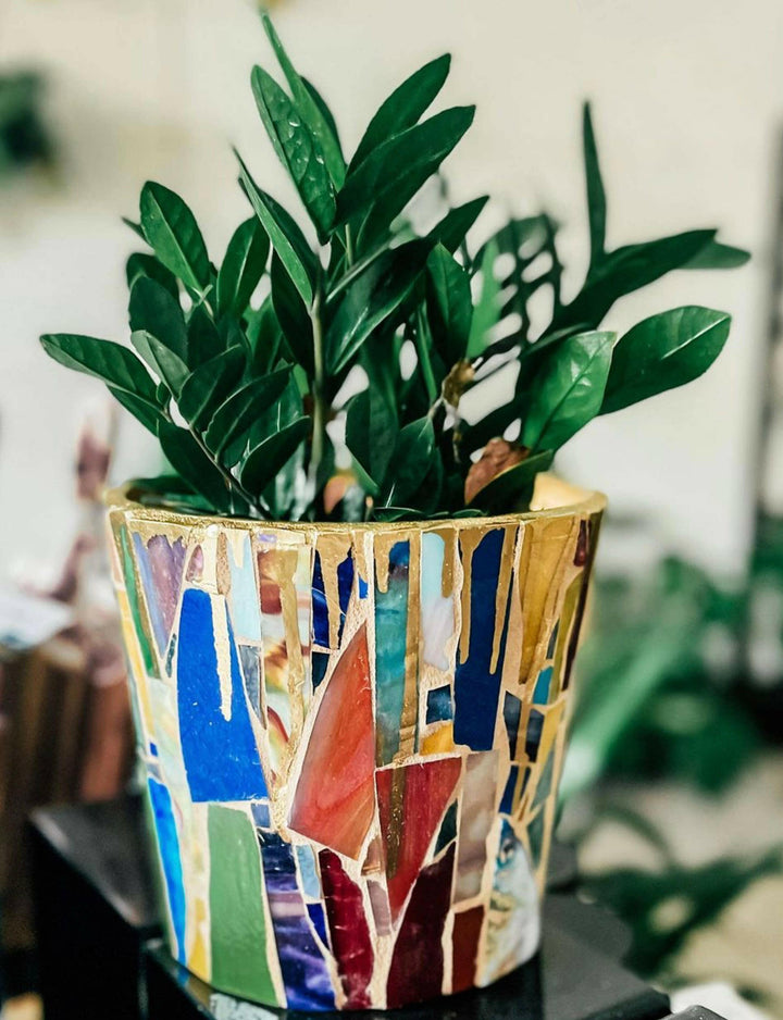 8” Planter ~ Mosaic Arte | Artisans.