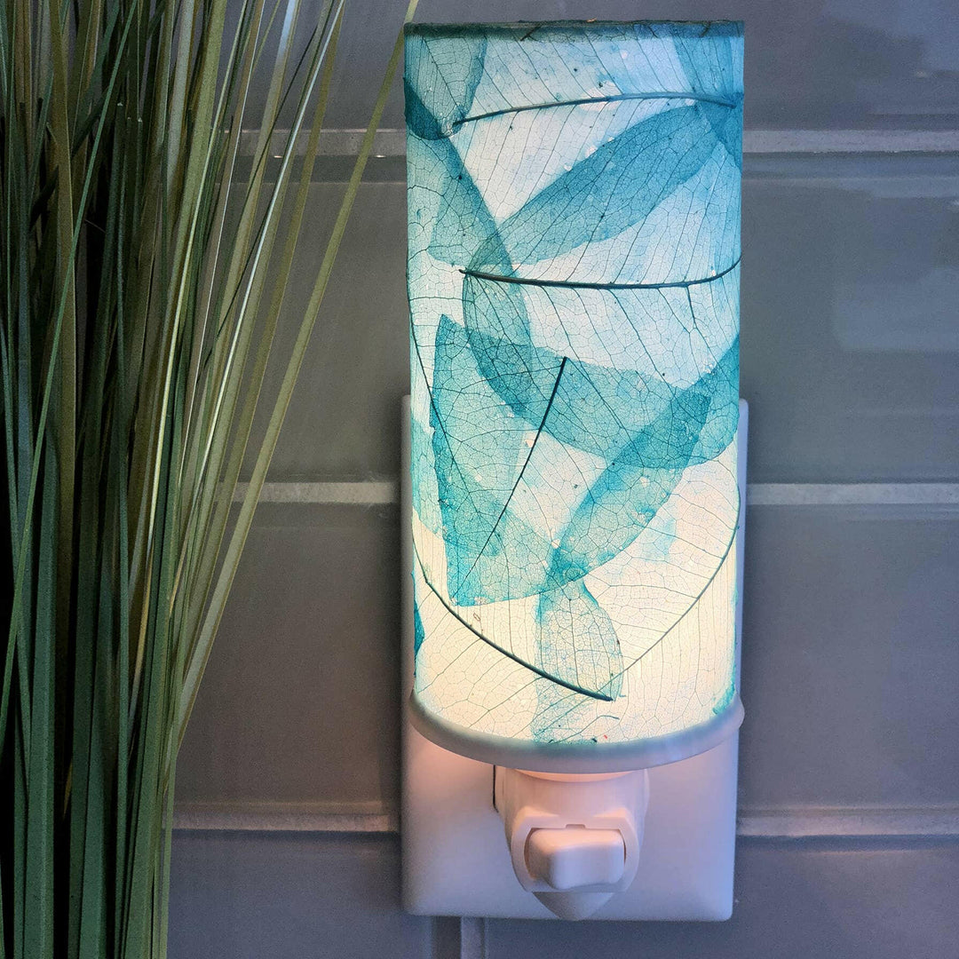 Cylinder Night Light Sea Blue | Artisans.