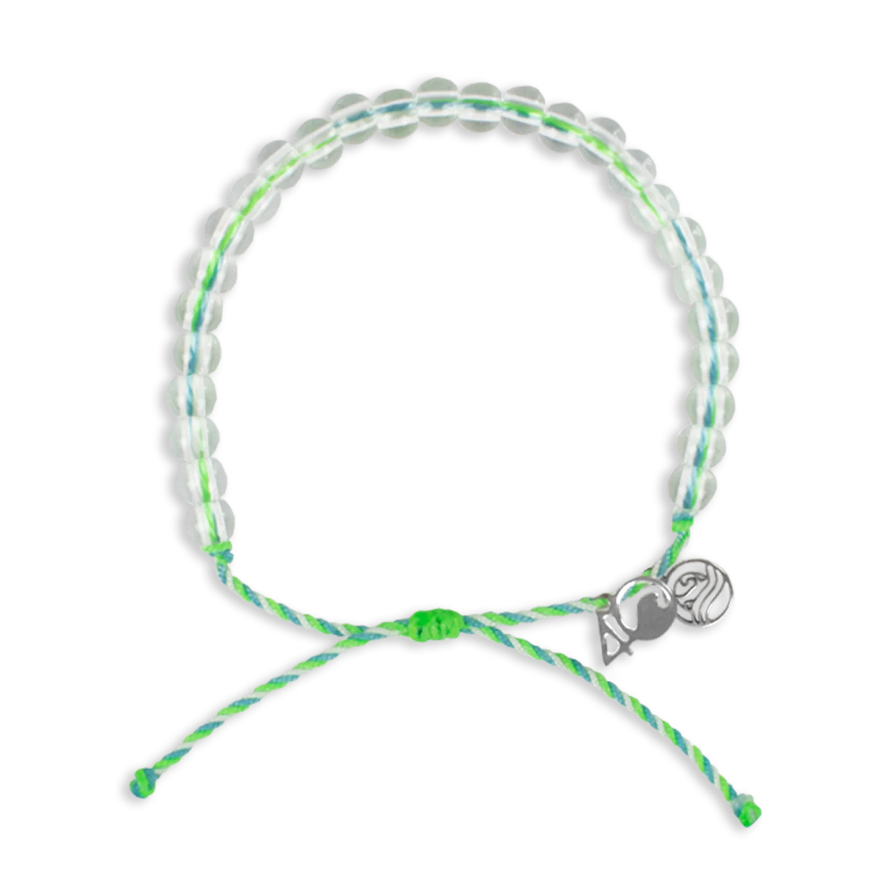 4Ocean Limited Edition April 2023 - Earth Day Kelp Beaded Bracelet.