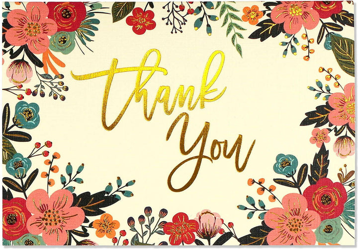 Floral Frame Thank You Notes | Artisans.