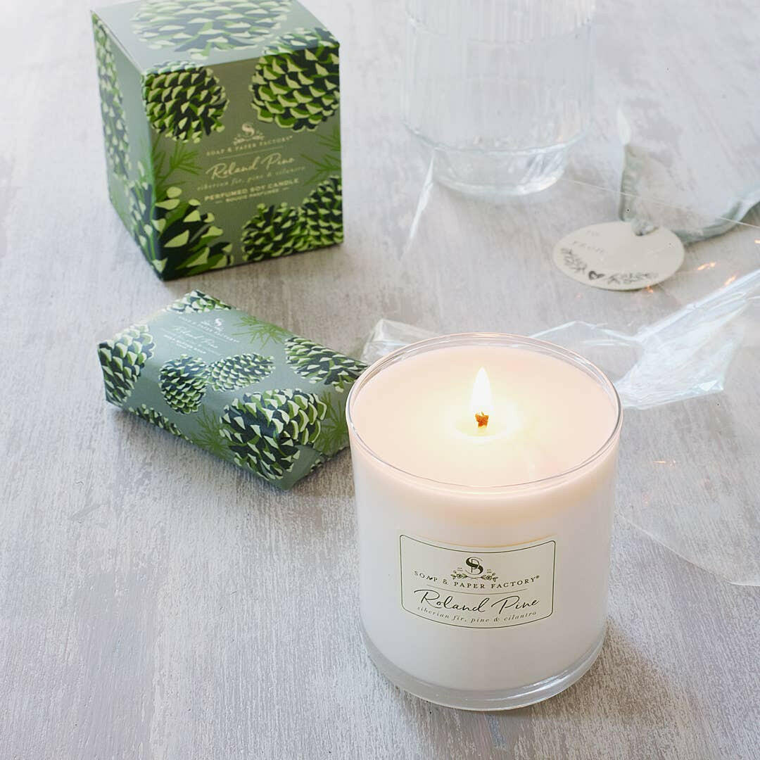 Roland Pine Candle & Soap Gift Set | Holiday Gift Set | Artisans.