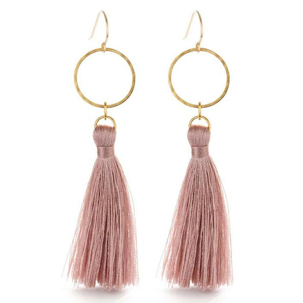 Tassel with Ring Earrings- 12 color options | Artisans.