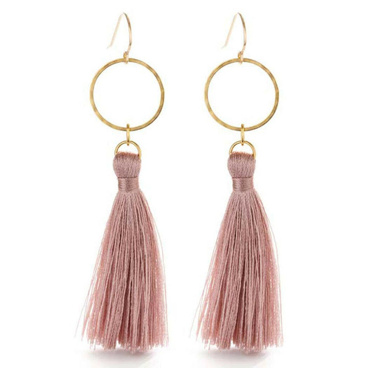 Tassel with Ring Earrings- 12 color options | Artisans.