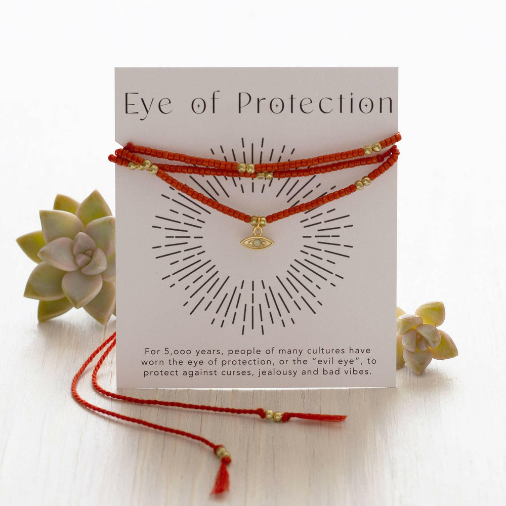 Eye of Protection Gift Wrap Bracelet | Artisans.