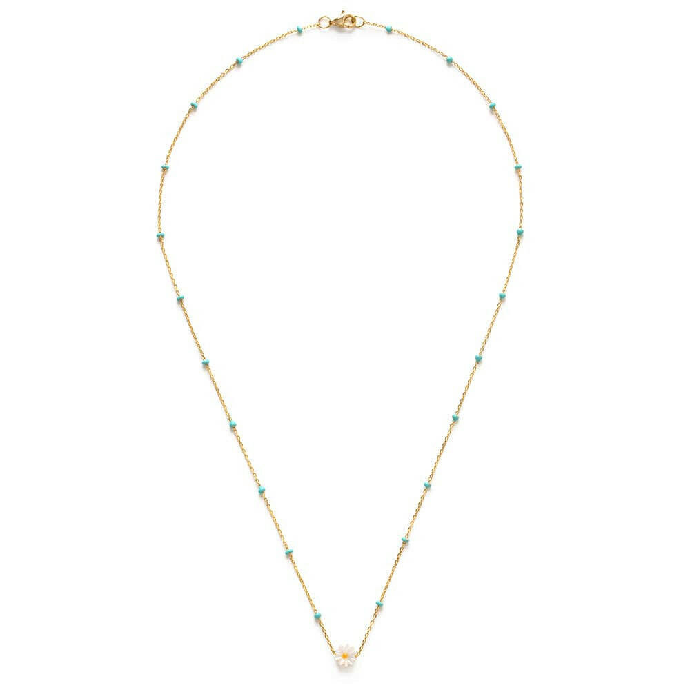 Daisy Enamel Chain Necklace | Artisans.
