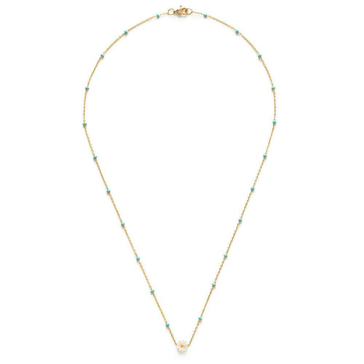 Daisy Enamel Chain Necklace | Artisans.