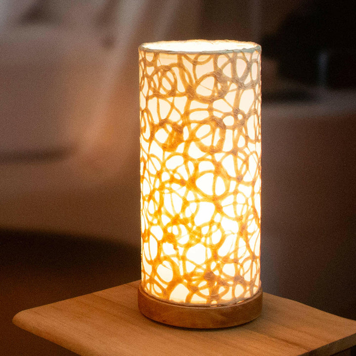 Paper Cylinder Table Swirl | Artisans.