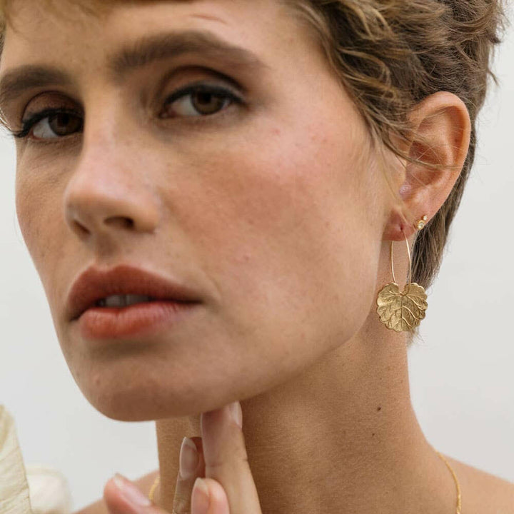 Geranium Leaf Hoops | Artisans.