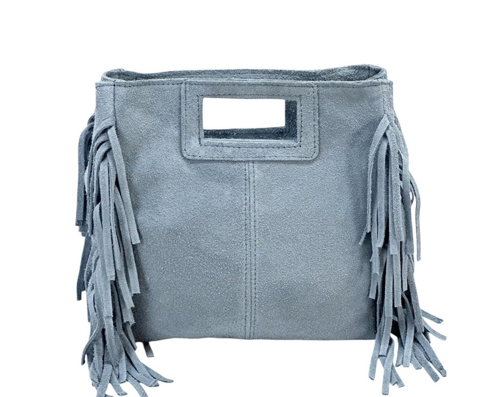 Drake Italian Leather Fringe Handbag