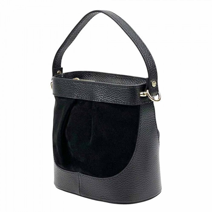 Mystic Leather & Suede Bucket Bag