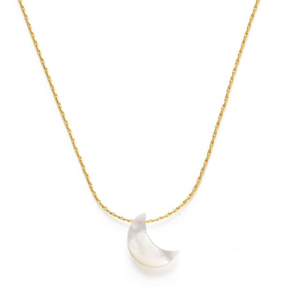 Mother of Pearl Moon Necklace | Artisans.