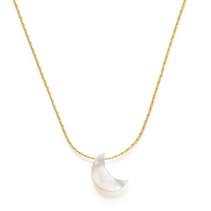 Mother of Pearl Moon Necklace | Artisans.