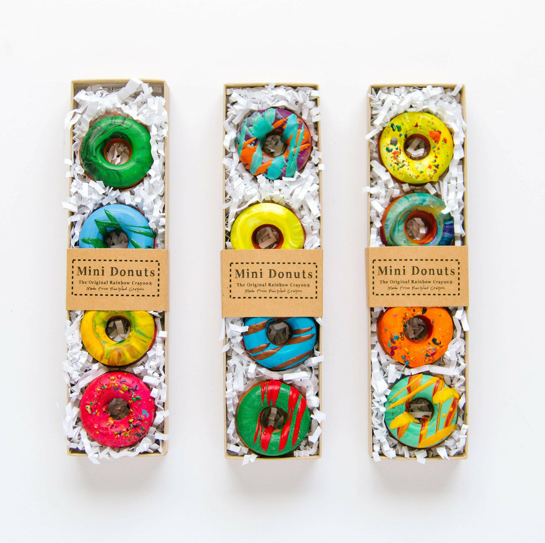 Mini Donut Original Rainbow Crayon® Boxed Set of 4 | Artisans.