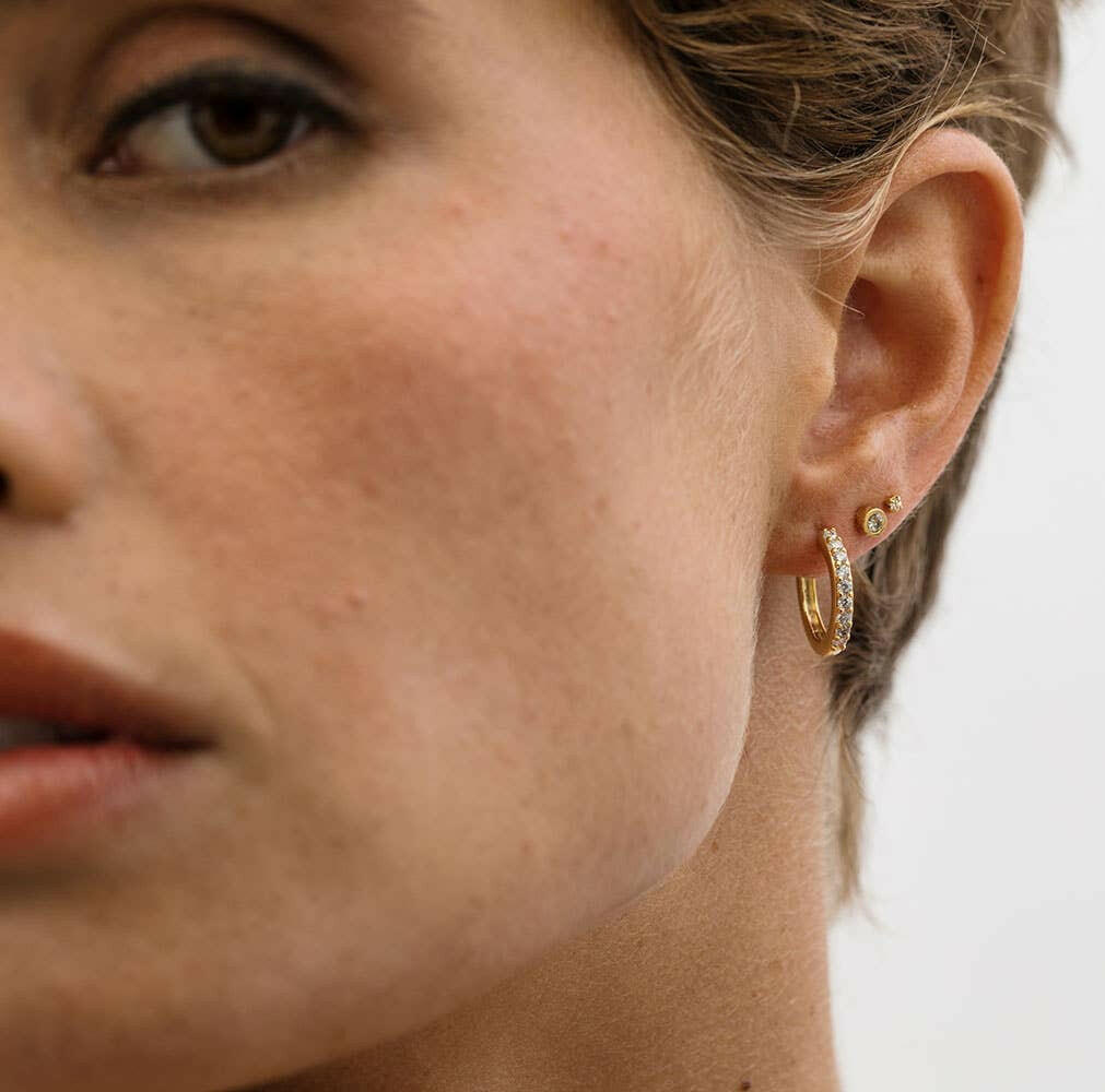 Crystal Hoop Earrings | Artisans.