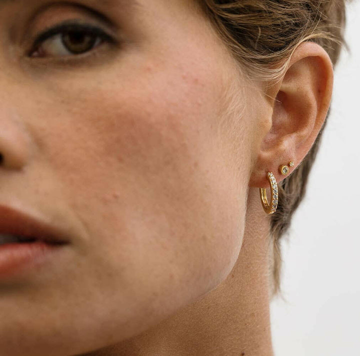 Crystal Hoop Earrings | Artisans.