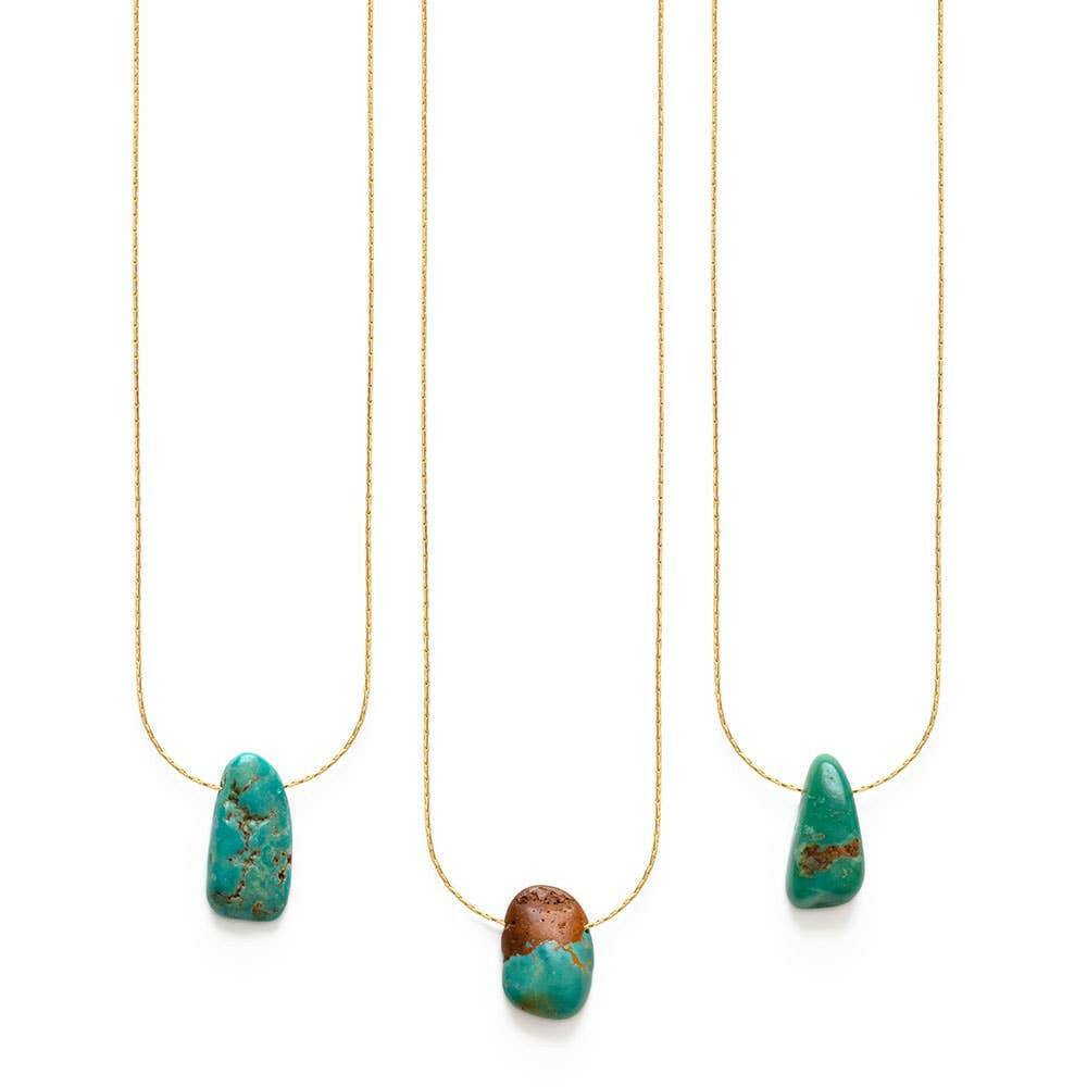 Natural Turquoise Pendant Necklace | Artisans.