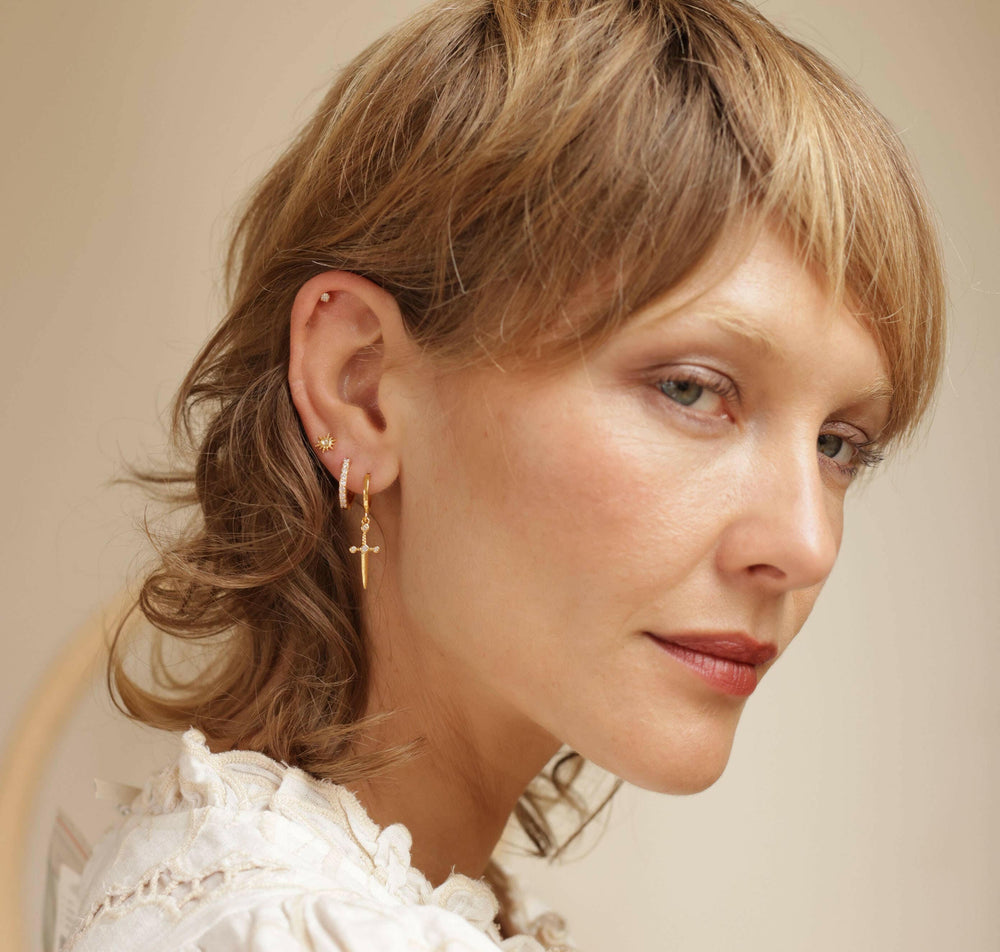 Crystal Hoop Earrings | Artisans.