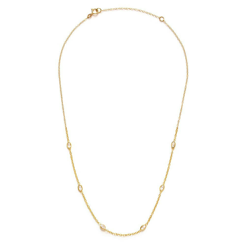 Crystal Station Chain Necklace | Artisans.