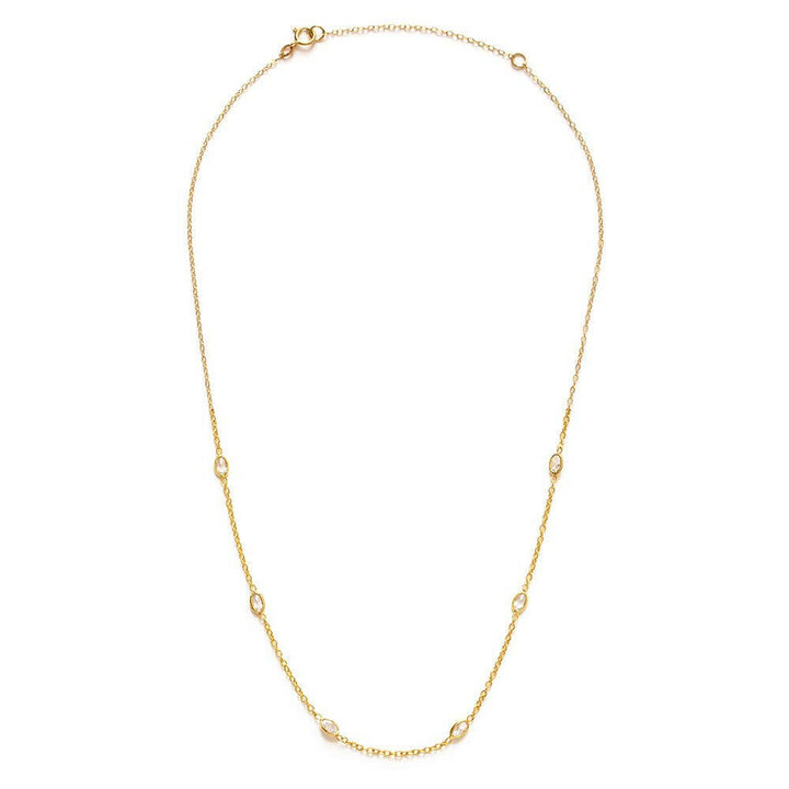 Crystal Station Chain Necklace | Artisans.