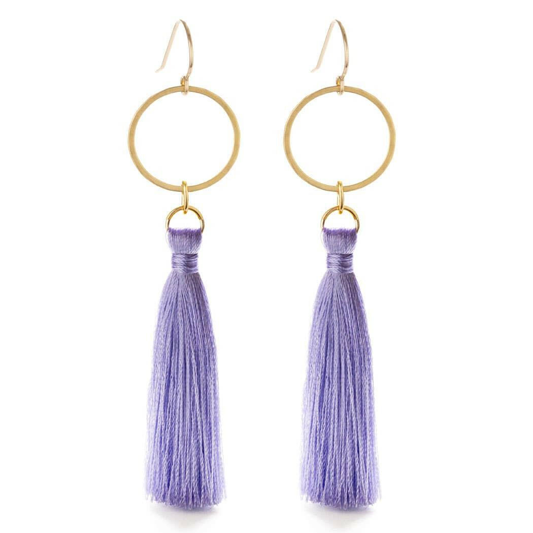 Tassel with Ring Earrings- 12 color options | Artisans.