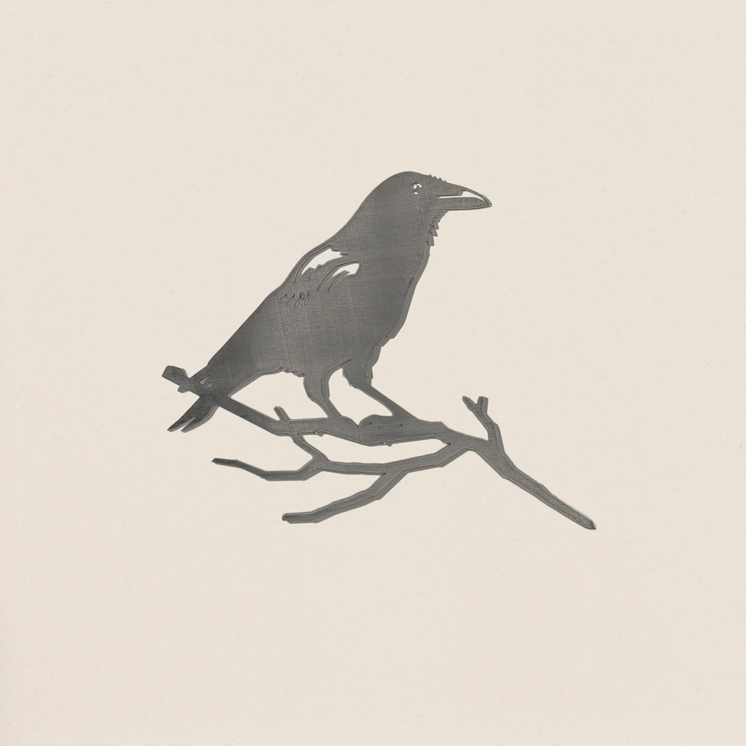 Crow Large Metalbird Garden Art